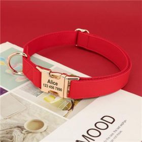 Dog Small Corgi Method  Fighting Collar (Option: Red-M)