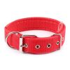 Pet Collar Simple Solid Color Dog Collar Leather Lining Adjustable Small Dog Collar Bichon Labrador Medium To Large Dog Collar