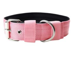 Pet Dog Collar Foam Scarf Nylon Bandana (Option: Pink-L)